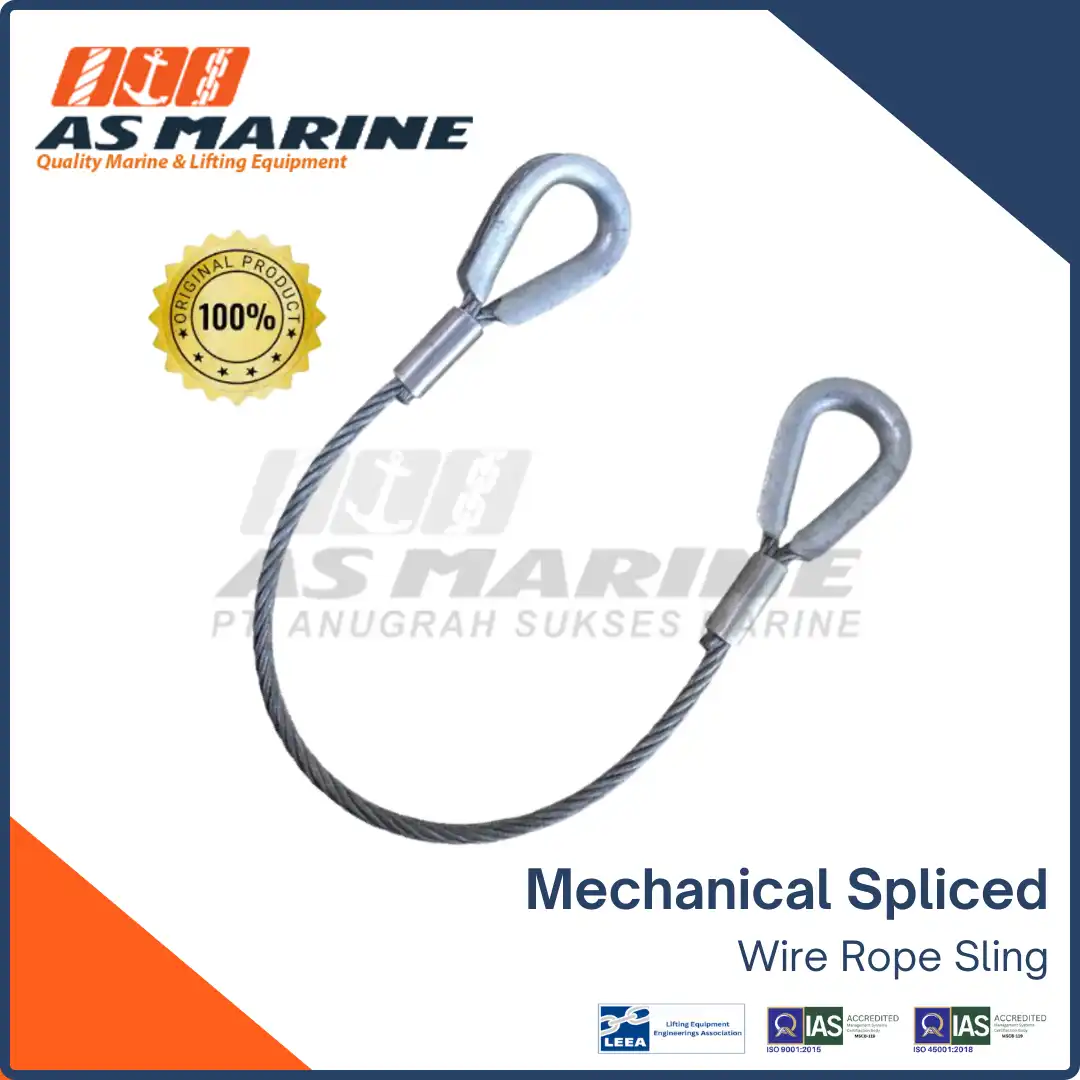 Jual Mechanical Spliced Wire Rope Sling / Talurit dengan Mesin Press